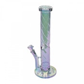 Metallic Terminator Finish 15" Twist Straight Tube - K3085 - Blue