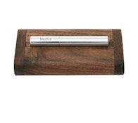 One-Hitter- SilverStick Slim with Walnut Dugout & Poker