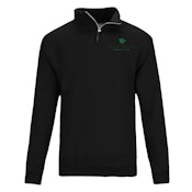 Green Bouquet Quarter Zipper Sweater
