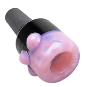 Accessory Distributor - Karma Glass Bowl 14mm Pink & Black