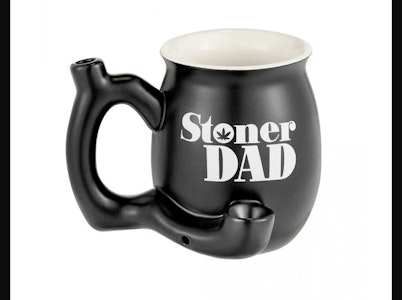 West coast.Gifts - Stoner Dad Ceramic Mug Pipe - Black