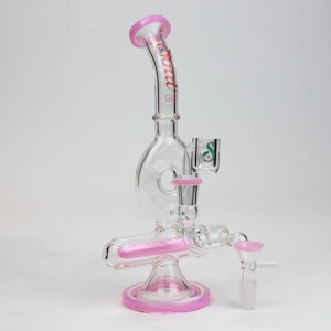 ONE WHOLESALE - 9" Glass 2-in-1 Recycler Bong