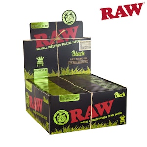 Maq Distributors - RAW BLACK ORGANIC KING SIZE