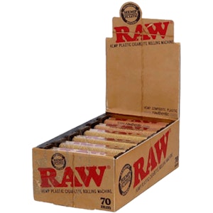 smokearsenal - Raw Hemp Plastic 70mm Rolling Machine