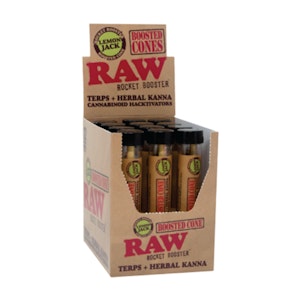 Raw - Raw Rocket Booster Terp+Herbal Cones Lemon Jack