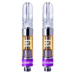 lemon and grass™ - Multi-Pack Sunset Gelato & OG Kush Live Terpene 510 Cart- lemon and grass