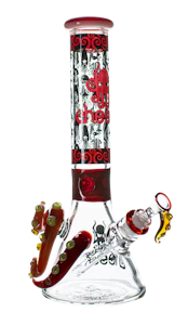 Cheech - 15in RELEASE THE KRAKEN WATER TUBE WITH ICE CATCHER