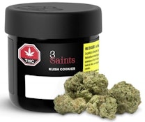 Kush Cookies 1g Dried Flower by 3Saints