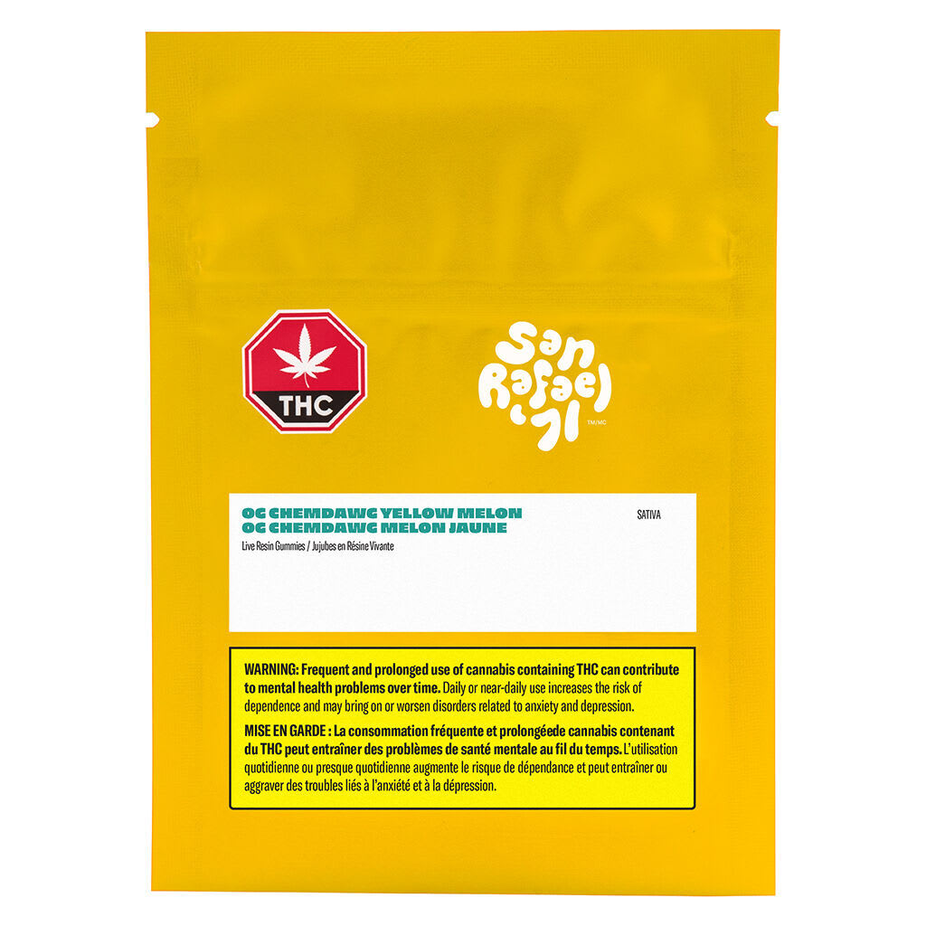 San Rafael -OG Chemdawg Yellow Melon Live Resin- 4 Pack