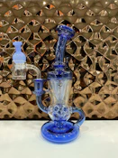 Cloud Cover Glass - Blue FTK - Banger, Terp Peals and Carp Cap Combo