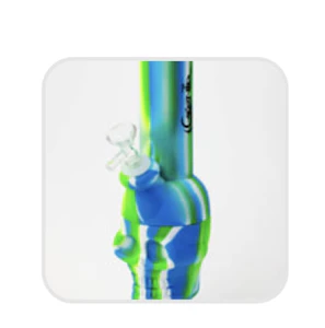 One whole sale - 11" Genie skull blue multi colored detachable silicone water