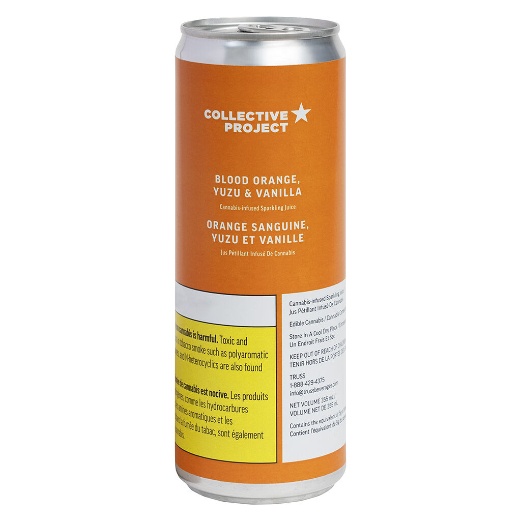 Blood Orange Yuzu & Vanilla Sparkling Juice 355ml Beverages
