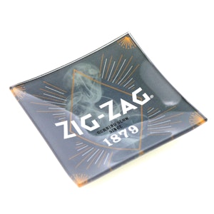 Zig Zag - Zig-Zag Glass Ashtray - Orange/Grey