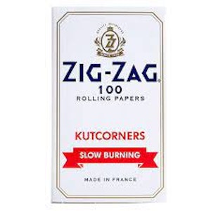 Zig-Zag - WHITE KUTCORNERS SLOW BURN SINGLE WIDE ZIG ZAGS