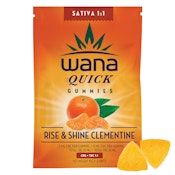 Wana Quick  Rise & Shine Clementine 1:1 THC & CBG Sativa 2 Pack