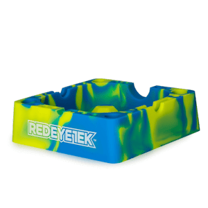 Red Eye Tek - Ashtrays - Square Silicone 4.75" (Blue & Yellow)