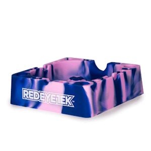 Red Eye Tek - Ashtrays - Square Silicone 4.75" (Purple & Pink)