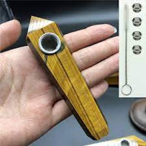 SMKHOUSE ACCESSORIES - SWEET ROCK GEMSTONE PIPE- GOLD TIGERS EYE