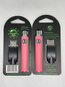 T CANN MGMT CORP - Alien Smoke 510 Battery 650mah (Pink)