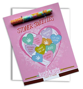 KUSHKARDS - Stoner Sweeties One Hitter Greeting Card by KushKards