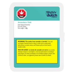 HIGHLY DUTCH ORGANIC - Amsterdam n' Gold Hash Pre-Roll