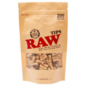 Acc - Raw - Unbleached Filter Tips - 200pc