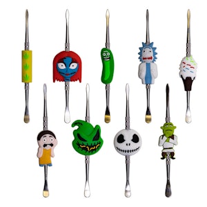 INHAL'NATION - MCI Dealz - Stainless Steel Dab Tool - Silicone Character