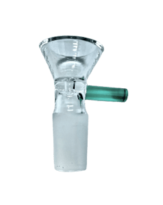 NoName - Glass GEAR Cone Handle Male Bowl | Teal Green