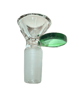 NoName - Glass Flat Handle Male Bowl | Green