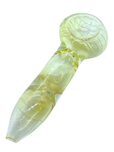 NoName - 4" Changing Colour Spiral Glass Pipe | Clear Spiral