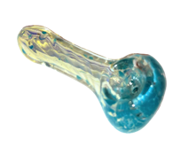 2" Double Glass Pipes - Teal Green
