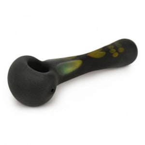 Red Eye Glass  - 4.5" FROSTED SKULL HAND PIPE