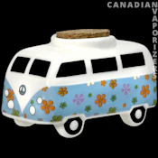 Generic - Vintage Bus Ceramic Stash Jar