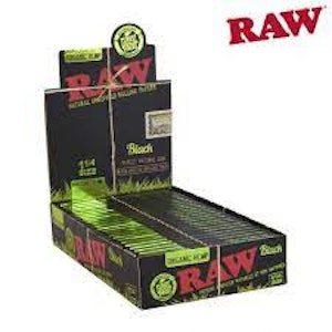 Accessories - Raw Black Organic Hemp 1 1/4 Rolling Papers