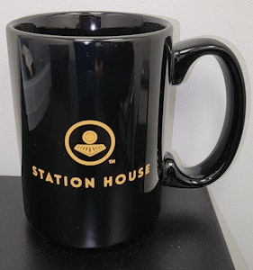 Station House - black mug
