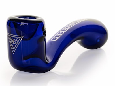 RED EYE GLASS - 5" Sherlock Hand Pipe - Blue