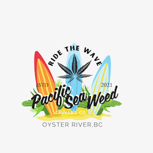 Pacific Sea Weed Cannabis Co. - Surf Logo Sticker - PSW