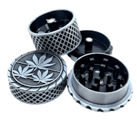 Small 3-Leaf 4 Parts Grinder | Silver