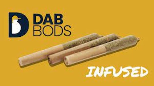 Stigma Grow - Dab Bods Infused PreRolls - Dab Bods Widows Blood Disti Joints 3x0.5g