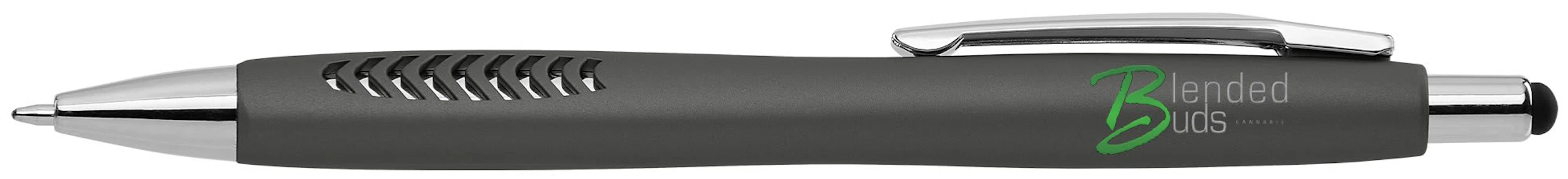 Blended Buds - BLENDED BUDS MINERAL SOFT TOUCH BASILIA STYLUS GUNMETAL W/ SILVER  PEN
