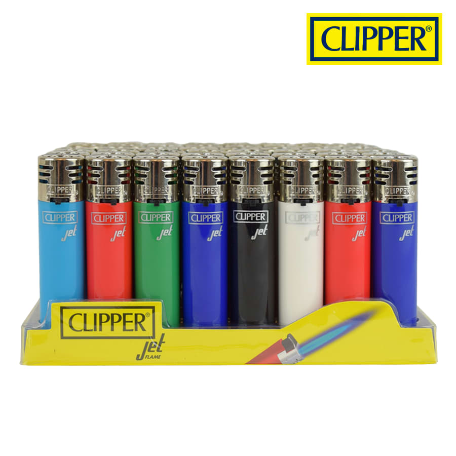 Clipper Jet Flame Lighters - Various Colours