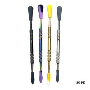 INHAL'NATION - Ooze - Stainless Steel Dabbers w/ Silicone sleeves - Assorted Colours/Styles
