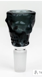 One whole sale - Skull shape glass Small bowl for 14 mm female Black