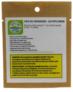Weathered Island Craft Cannabis x Atlas Seeds - FOG OG FEMINIZED SEEDS - 4