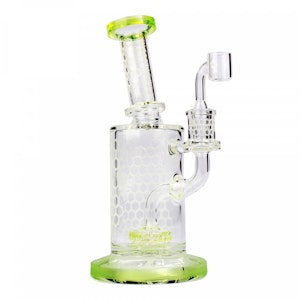 Gear Premium - 8.5" LIME GREEN SWARM CON BUBBLER W/ UFO PERC
