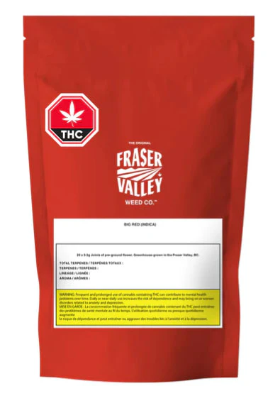 THE ORIGINAL FRASER VALLEY WEED CO - BIG RED PRE-ROLLS - 10 Main Image