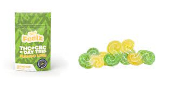 Spinach - Mango Lime 1:3 THC:CBC Gummies (5 x 2mg) - Spinach SOURZ