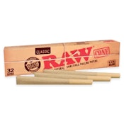 RAW ORGANIC PRE-ROLLED CONE KS - 32pk