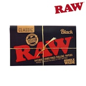 Raw - Black Rolling papers Single Wide
