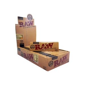RAW - Raw Classic Unbleached 1 1/4" Rolling Papers